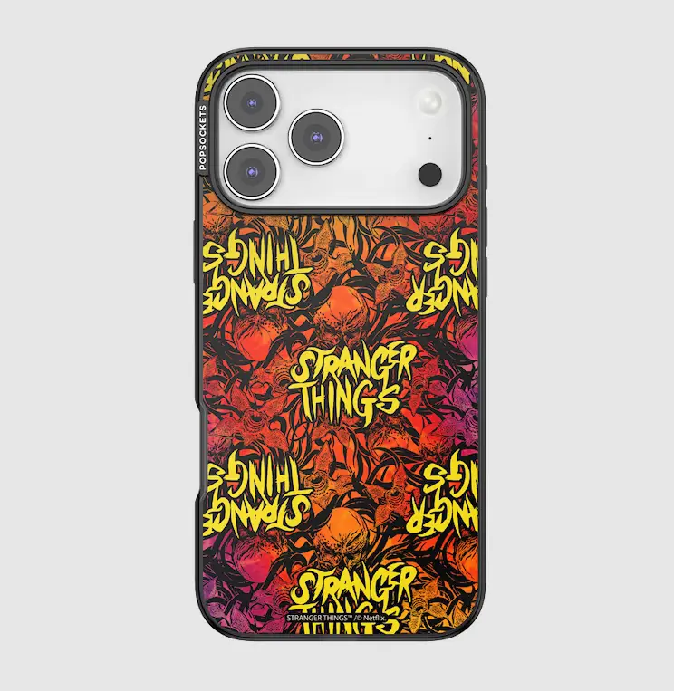 PopSockets Thrashin' Stranger Things MagSafe Protective Cellphone Case, Magsafe-Compatible Accessory for iPhone 17 Pro Max, Handheld Phone Accessory, Accessories