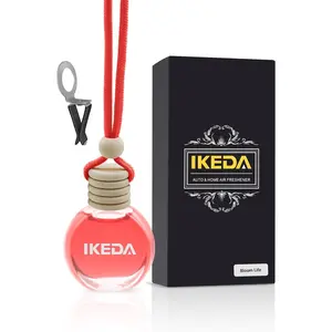 Car Air Freshener: Hanging Car Smell Air Freshener |   10ml Hanging Car Perfume |   Long Lasting Fragrance |   Strong Scents Diffuser for Auto Home (Cherry)