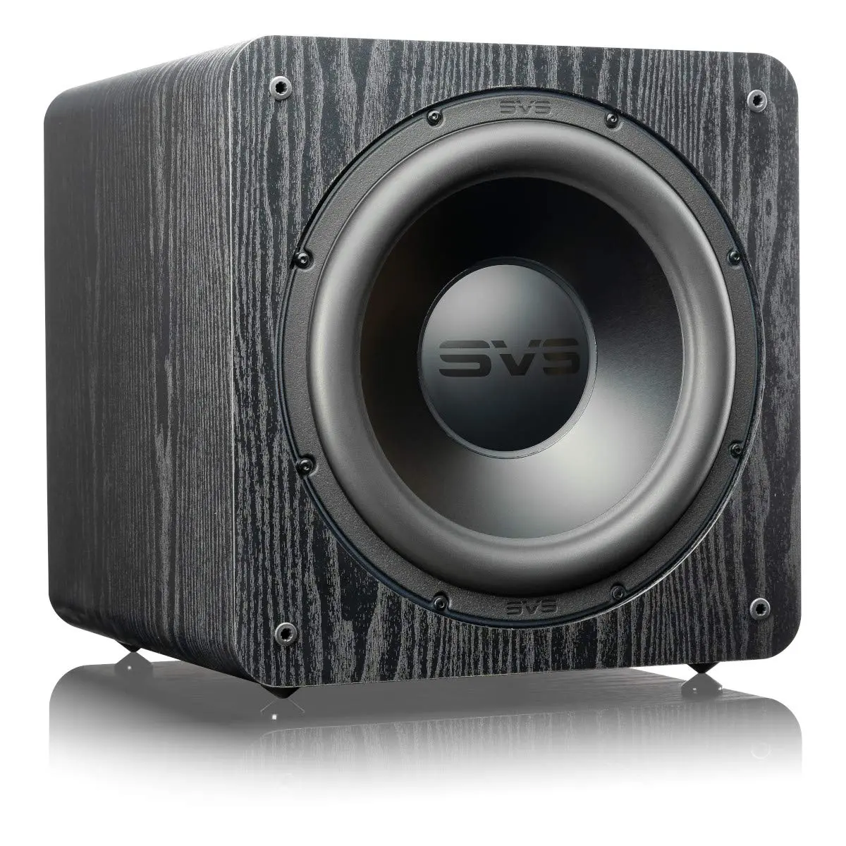 SVS SB-2000 Pro 12 Inch Sealed Subwoofer with DSP Control and SoundPath Wireless Audio Adapter (Black Ash)