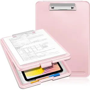 Clipboard with Storage, Heavy Duty Portable Writing Clipboard with Compartment Organizer for Nurse   Professionals Teachers Students Sales  School Office ()