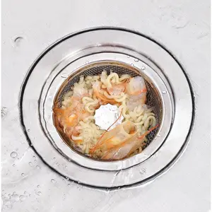 2pcs Stainless Steel Kitchen Sink Drain Filter Mesh, Dishwasher Safe Strainer Basket, Durable Metal Design for Easy Cleaning & Efficient Draining