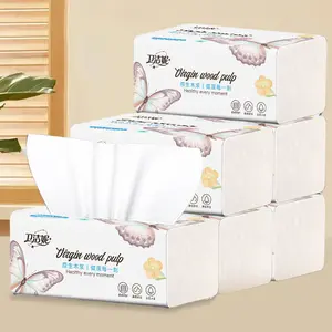 6 Counts Soft Sanitary Tissue, Thick Pure Color, Pull-Out Facial Tissues, for Home Kitchen Bathroom Toilet Use