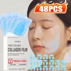 48pcs Collagen Gel Mask, Fast Absorption, Gentle Non-Irritating, Strong Hydration, Deep Nourishment, Suitable for All Skin Types