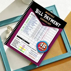 48-Month Financial Planner & Bill Organizer Notebook, Long-Term Budget Tracker, Monthly Expense and Debt Management, Track Income, Savings, Bills, Payments, Financial Goals, Personal Money Planner, Family Budget Organizer, Debt Payoff Tracker