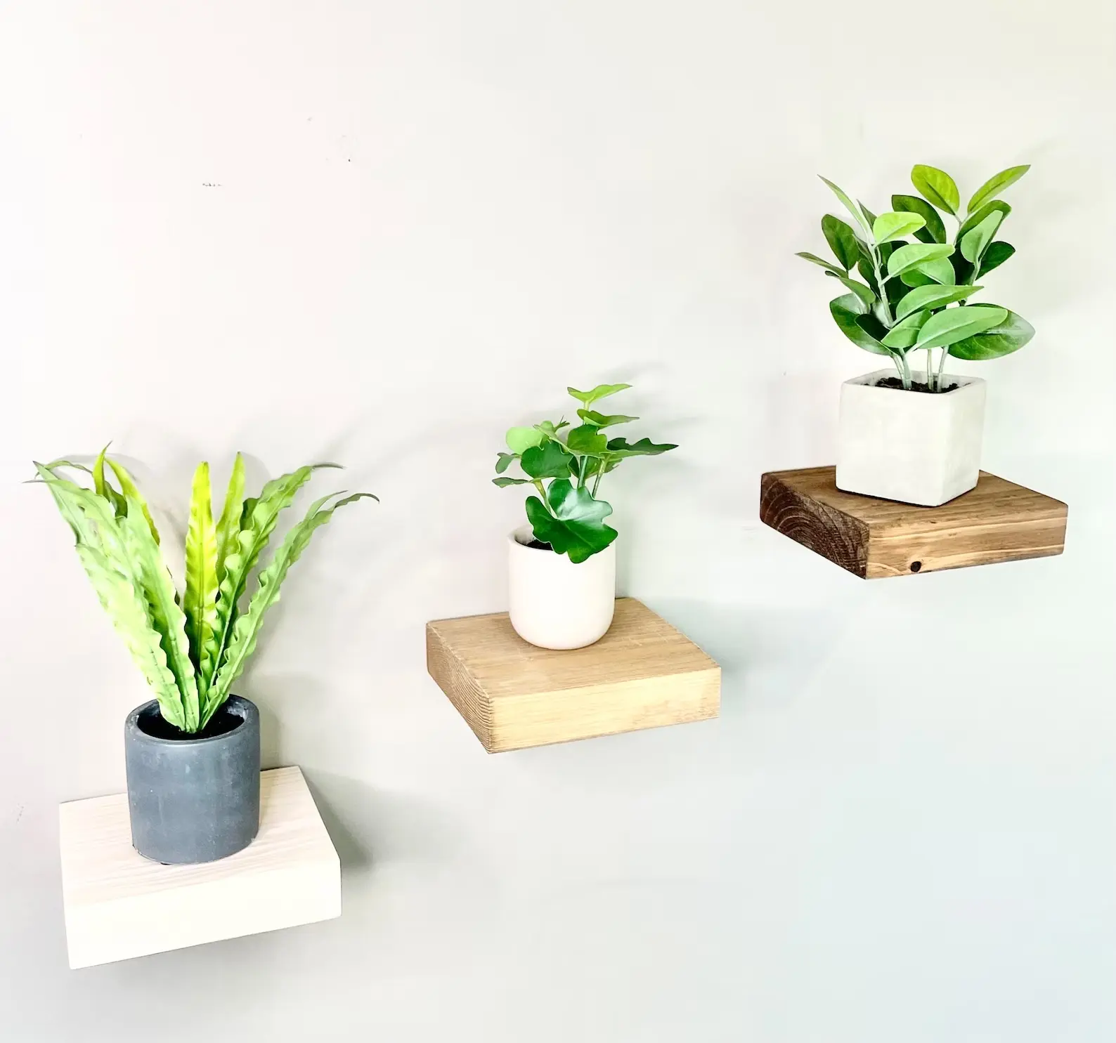 Mini Floating Shelf Small Floating Shelves Small Minimalist shelf modern wood shelf Natural minimalist shelving