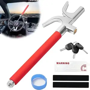 Car Steering Wheel Lock – Anti-Theft Lock – for Auto/Truck/SUV – 3 Keys