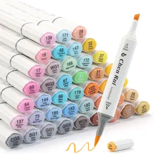 Chen Rui 168/120/80/60/48 Colors Art Markers Brush Tip & Chisel Tip Double Tipped Art Markers for Adult Coloring Books Illustration, Gifts for Artist Adult - Refillable Dual Tip Markers