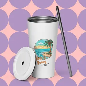 Bach & Boozy Beach Bride Bachelorette Tumbler Bottle Drinkware