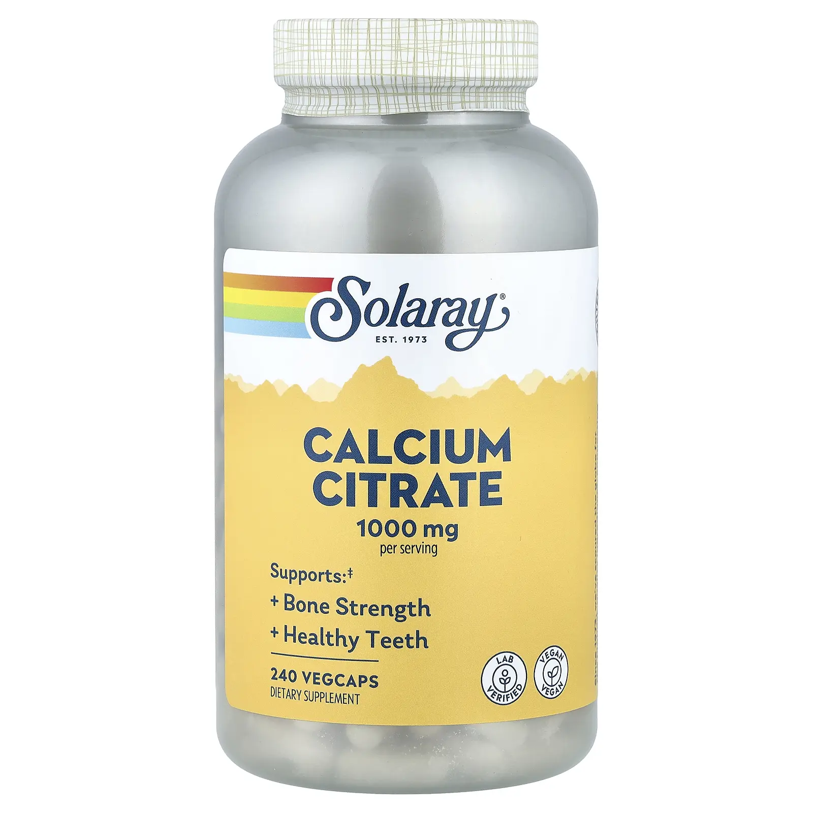 Solaray Calcium Citrate, 240 VegCaps (250 mg per Capsule) Solaray Calcium Citrate, 240 VegCaps (250 mg per Capsule)