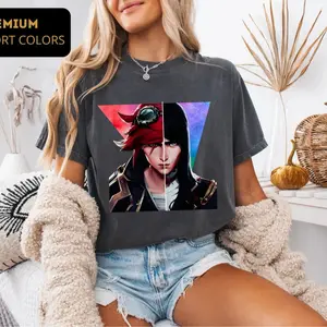 Vi Inspired Tee, Caitlyn Unisex Shirt, Unique Arcane Shirt, Fashion Cotton, Full Colors, Full Sizes, For Men, For Women