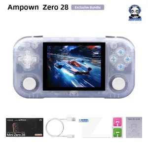 Ampown mini zero 28 portable games console 2.8 ''ips screen allwinner processor android system 2.4g wifi 2900mAh
