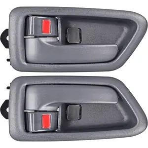2 count Inside Interior Door Handle Front Rear Driver & Passenger Side Replacement for 1997 1998 1999 2000 2001 Toyota Camry, Gray.OE:69206-AA010-E0, 69205-AA010-E0
