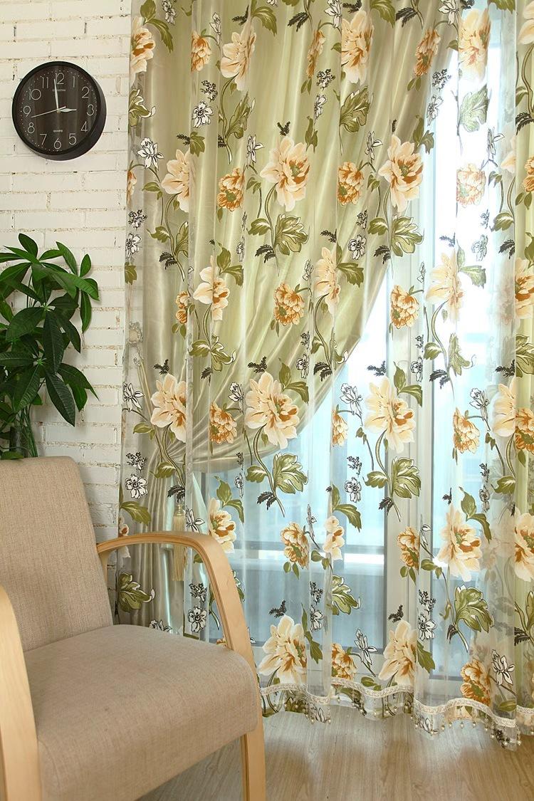 Transform Your Room with Romantic Floral Sheer Curtains | Dreamy Rose Pattern Voile Drapes | Perfect Spring/Summer Home Refresh Gift