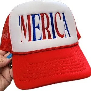 'Merica Embroidered Foam Trucker Hat