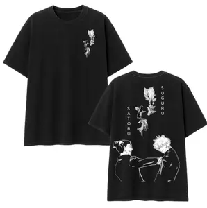 Gojo Satoru x Suguru Geto JJK Washed Tshirt, Jujutsu Kaisen Character Anime Tee - Minimalist Chic - From Classic to Bright - Fit for All