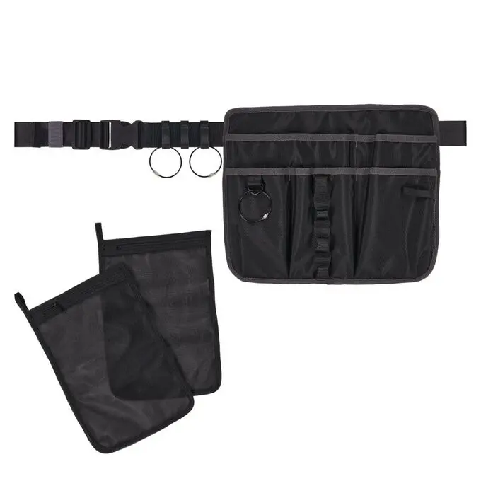 Ergodyne EGO13718 Cleaning Apron Pouch with Pockets, Black