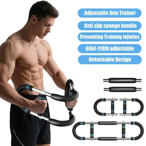 Adjustable Resistance Twister Arm & Chest Trainer - Portable Home/Office Workout