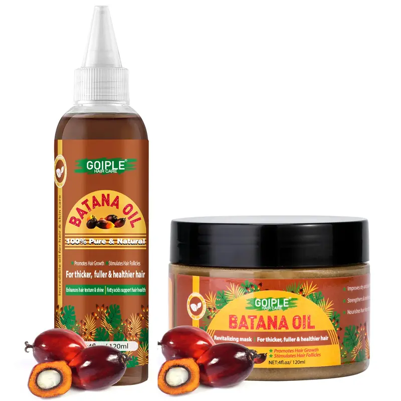 Goiple Pure Organic Batana Oil - Liquid Hair Loss Treatment for Female Adults, Curly Hair Growth Boost, Strengthener, Thickness Promoter, Deep Conditioning Moisturizer, Sohochic Haircare