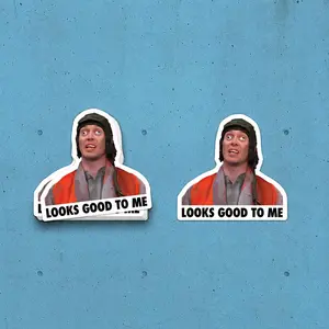 2 Pack - Hard Hat Sticker -Looks Good To Me Meme- Check out our other sticker listings