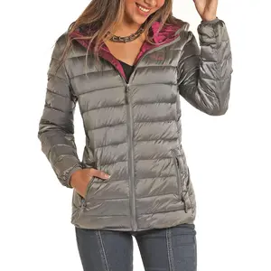 Powder River Outfitters Ladies Metallic Puffer Jacket
