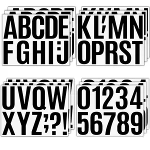 12 Sheets Large Self Adhesive Vinyl Letters Numbers Set,4 Inch Mailbox Numbers Stickers for Mailbox,Signs,Window,Door,Cars,Trucks,Home,Business,Address Number,Lockers,Christmas Party Gifts,Hand Tools Kits