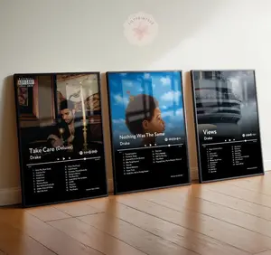 Drake Bundle Set of 3 Album Cover Posters,No frame Drake Bundle Set of 3 Album Cover Posters,No frame