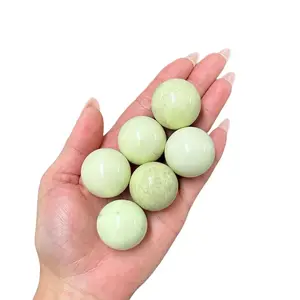Natural Lemon Chrysoprase Sphere |  Crystal Sphere | Chakra Healing Sphere | Green Sphere | High Quality