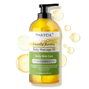 Vanilla Reverie Body Oil, 8.8 fl.oz, Premium Quality Moisturize Massage Oil for All Skin Types, Healthy Skin, Body Care, Fragrance Skincare