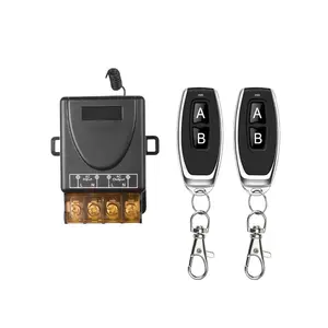 Wireless RF Smart Remote Switch Transmitter & Receiver, 433mhz Controller for Garage Door, Electric Curtains, Lighting, Home Security System