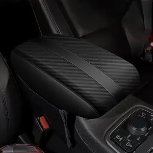 Black Leather Armrest Covers for Grand Cherokee 2011-2021 Jeep Console Cushion for Grand Cherokee(not for 2022