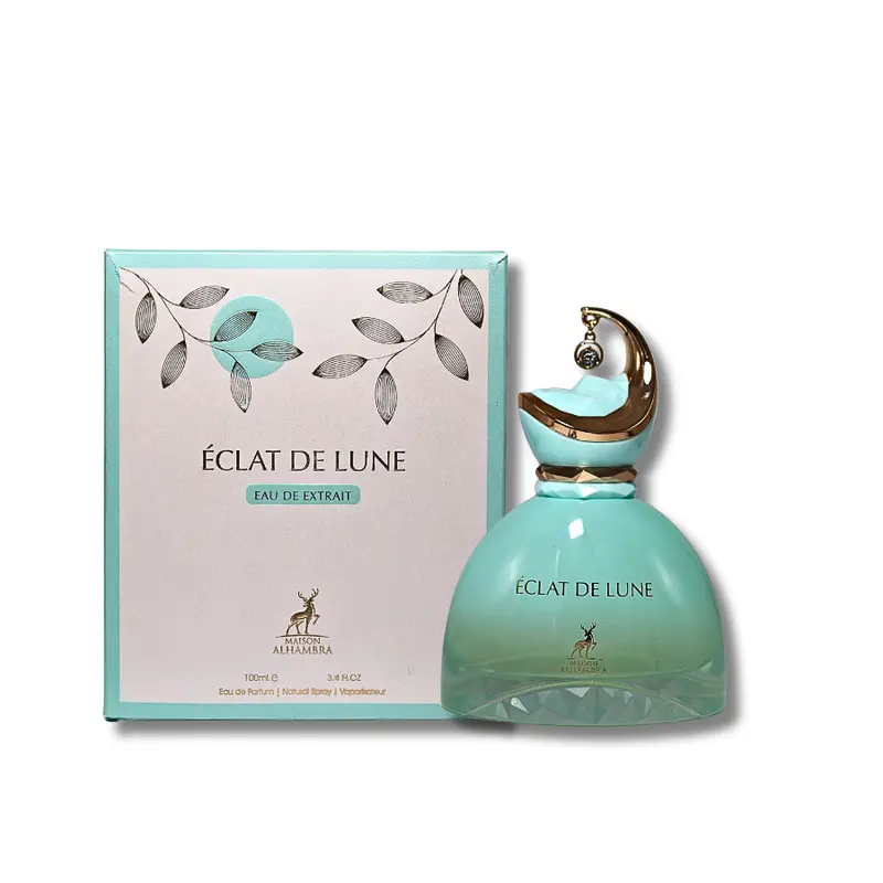 Lattafa Maisom Alhambra Eclat De Lune Eau De Parfum (3.4 fl oz Bottle) - Women's Daily Elegance Fragrance for Adults, Arabian Floral Aura, Aromatic Amberwood, Long-Lasting Arabian EDP