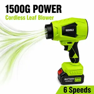 【MothersDayGift】SEEVOLX Power Leaf Blower, Turbo Jet Blower, , Violent Turbo Fan, Pure Copper Motor, Car Drying After Wash, Handheld Snow Blower, Home Improve