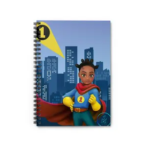 Hero Headquarters Notebook - Superhero Girl Bantu Knots