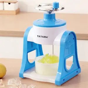 Tayama Shaved Ice Snow Cone Maker – Manual Hand Crank Ice Shaver Portable and Easy to Use