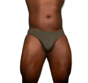 Artemis gold buckle swim briefs