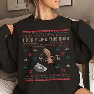 Marcus The Worm Ugly Shirt, I Don't Like This Rock Shirt, Marcus The Worm Meme Shirt, Funny Meme Shirts, Brain Rot Shirts, Christmas Gift