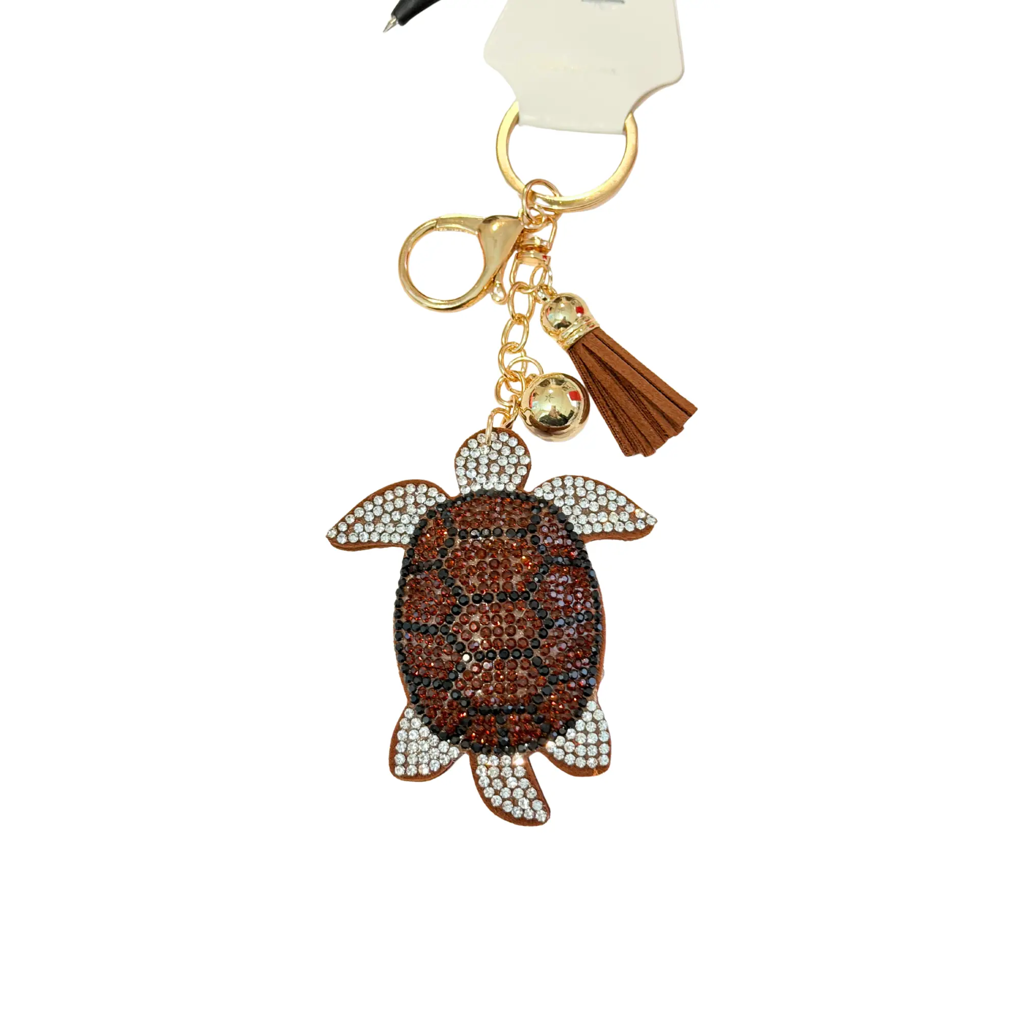 Brown Turtle, Gold Hardware