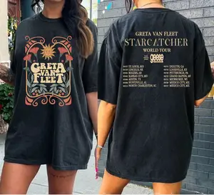 90s Greta Van Fleet Band Shirt, Greta Van Fleet World Tour 2024 Merch, Greta Van Fleet Unisex Shirt, Starcatcher Tour Shirt