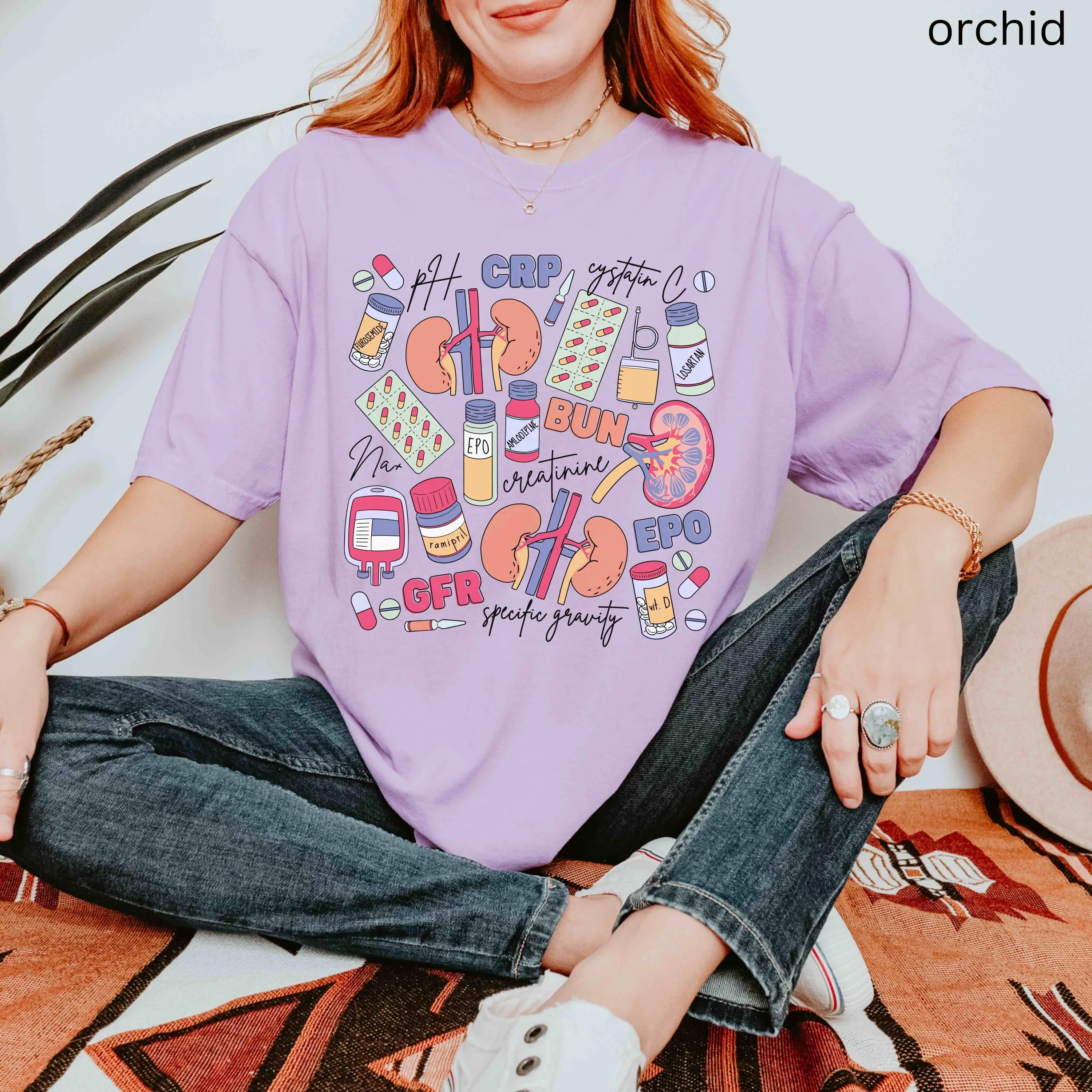 Nephrology Nurse Shirt, Dialysis Tech Urology Nurse  Kidney Doctor, CNA RN Renal Nursing Medical Laboratory Graduation Gift