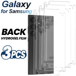 3 pcs Full Cover Back Hydrogel Film Compatible With For Samsung Galaxy S26 Ultra S25 S24 Ultra 5G Edge S23 S22 Ultra Plus Clear Screen Protector Film Compatible With Samsung S26 Ultra Stickers
