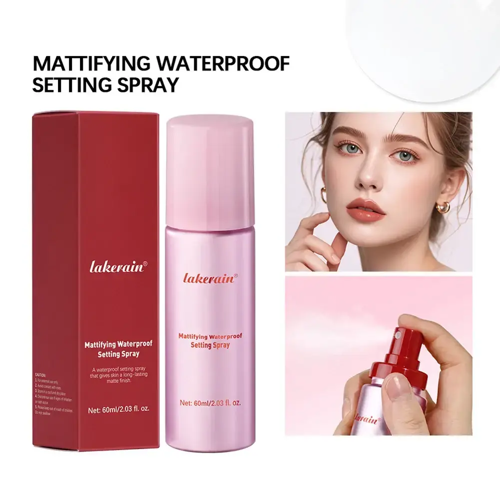 Non-Sticky Mattifying Waterproof Setting Spray Glossy Matte Base Makeup Control Oil Waterproof Make-up Fixer Spray for All Skin