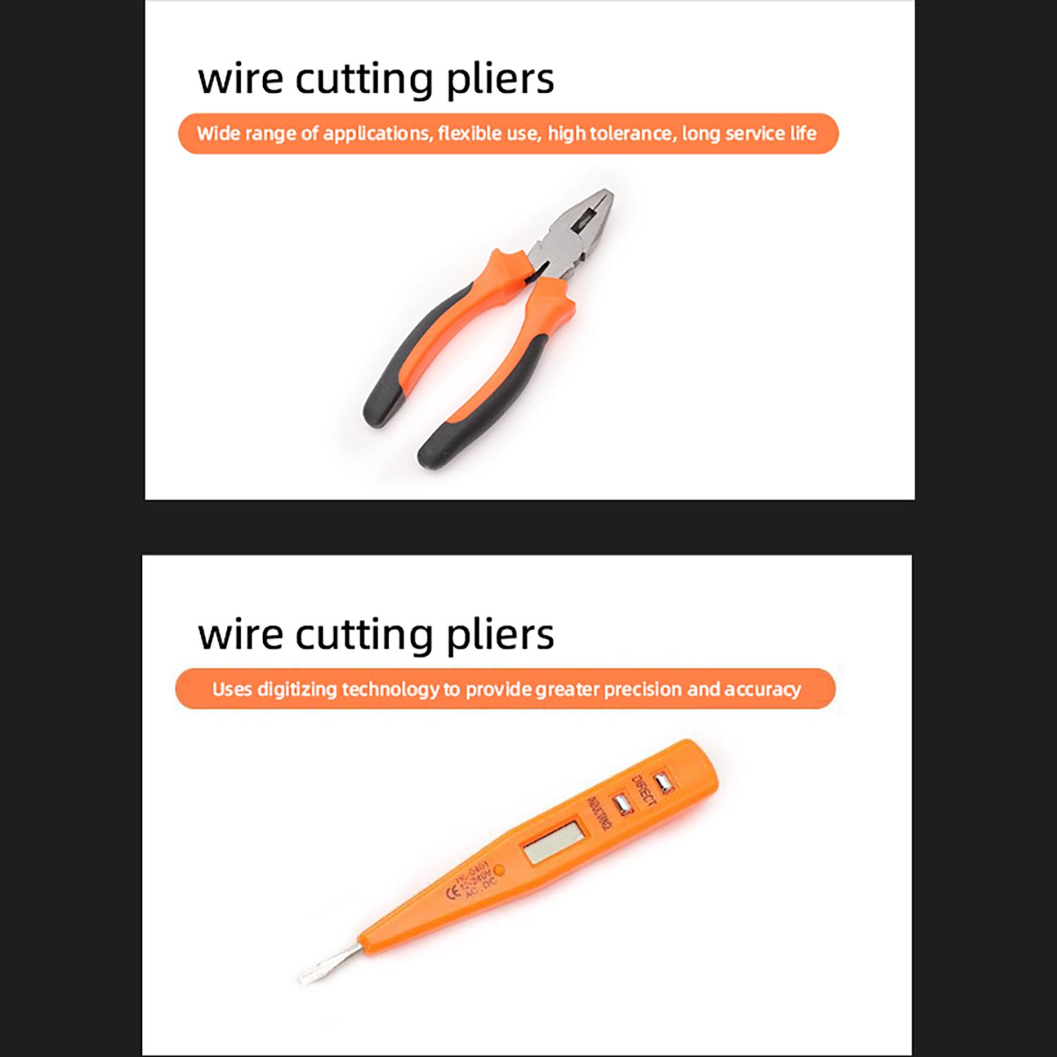 Portable Toolbox 23/20 Pieces Complete Home Repair Tool Set Includes Hammer Pliers and Screwdriver Durable Stainless Steel Easy to Store