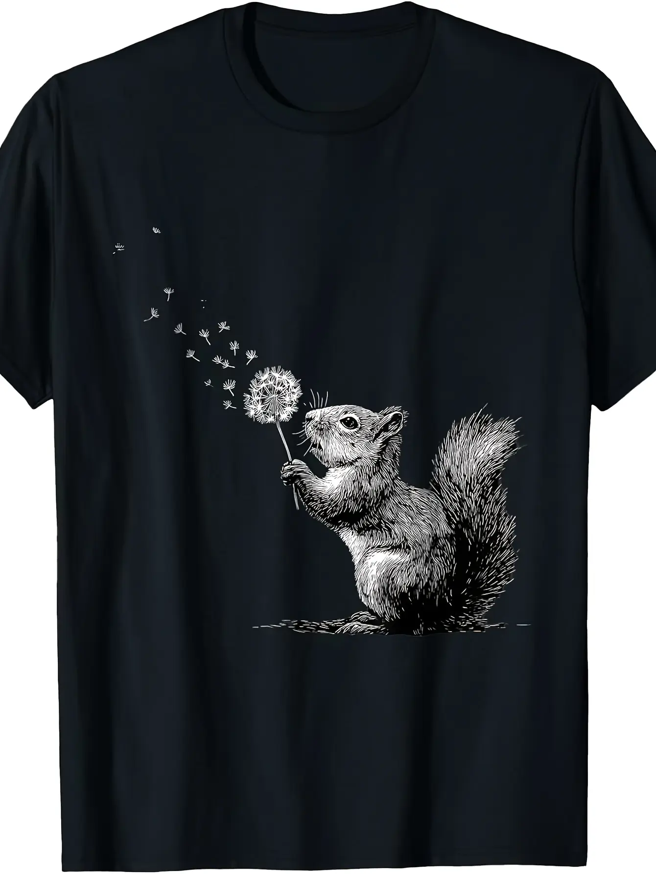 T-Shirt for Fans of Squirrels Featuring Wildlife Art of a Squirrel in The Forest