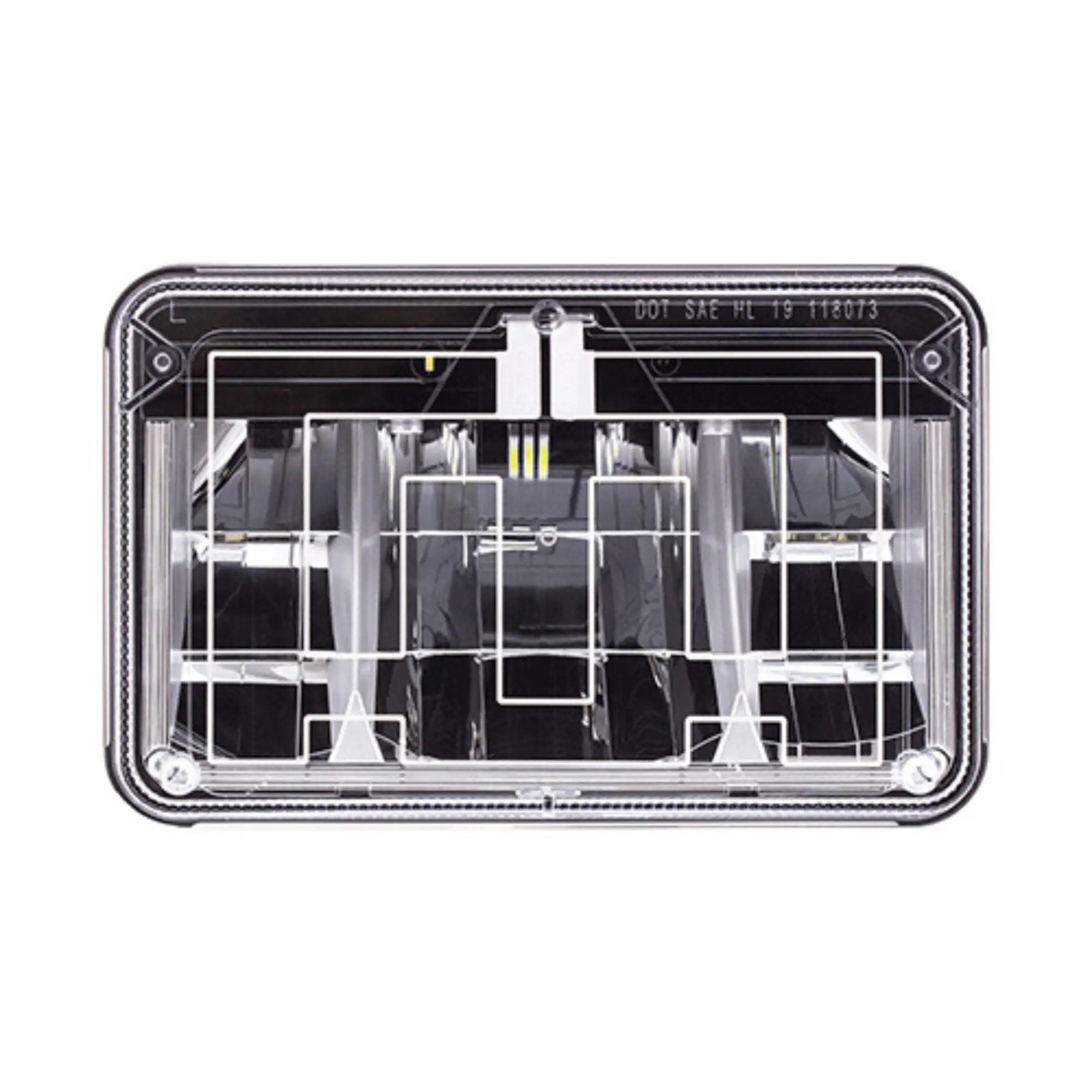 United Pacific ULTRALIT Heated 4" x 6" LED Headlight - Polycarbonate Lens & Housing, LED Lights, Corrosion Resistant, DOT/SAE Certified, FMVSS 108 Compliant, Fog Free