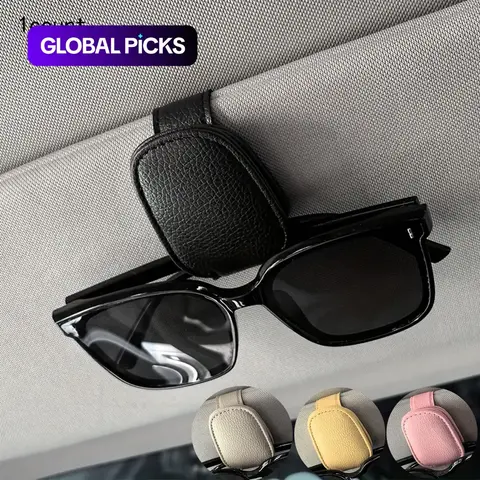 Universal Car Sun Visor Glasses Clip, 1 Count Auto Eyeglasses Holder, Vehicle Interior Accessories, Eyewear Storage Bracket, Car Accessories #GLOBAL PICKS