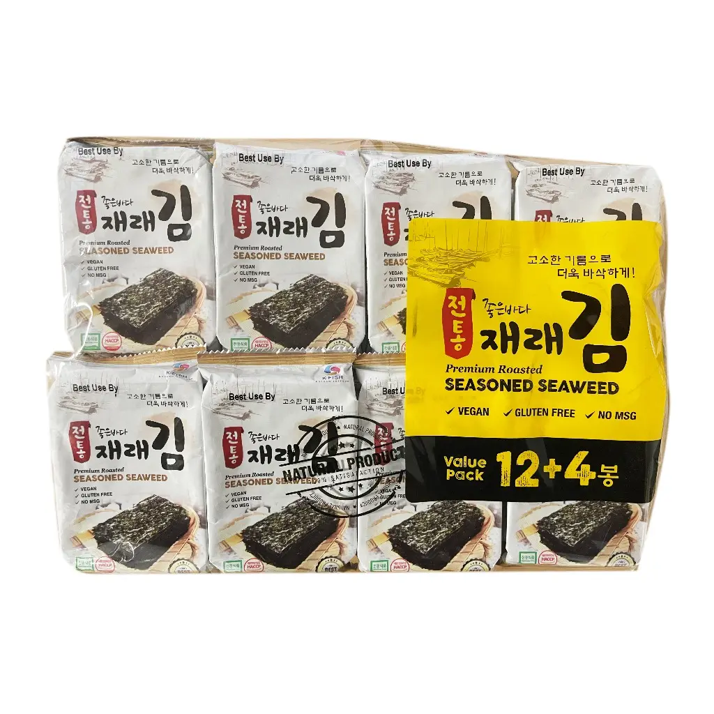 K-FISH Premium Roasted Seaweed 16pk 64 g K-FISH Premium Roasted Seaweed 16pk 64 g