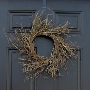 Wispy Twig Round Fall Mini Wreath or Candle Ring Centerpiece