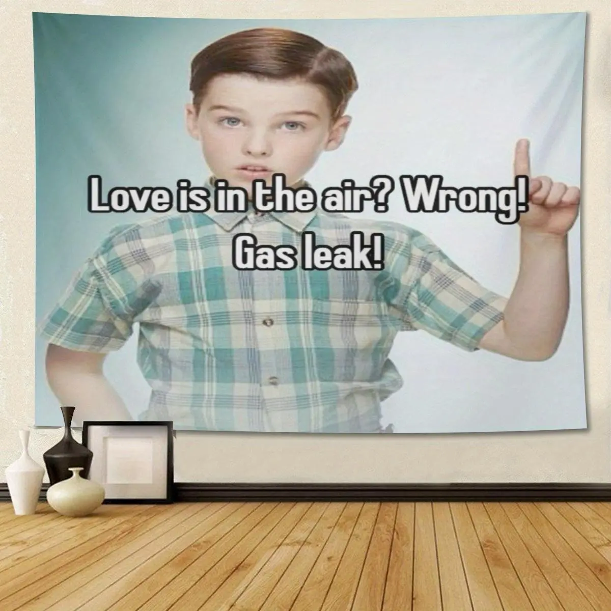 Funny Gibby Babe Cave Meme Wall Flag - Graphic Indoor Tapestry for Bedroom, Living Room, 3x5 Ft Home Decor Wall Art, Indoors