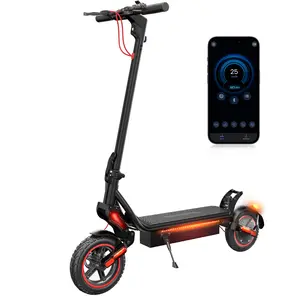 [2026 New] N8 Off-road Electric Scooter for Adults, 500W Motor, 45 km Long Range & 25 km/h Top Speed E Scooter, 9.3/10" Offroad Pneumatic Tire Scooter for Adults with Turn Signals, Dual Braking Folding Electric Scooter, with APP