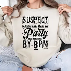 Suspect Claims She likes to Party Shirt, Tiktok Trend, Suspect Shirt, Snarky Suspect Shirt, Suspect Design
